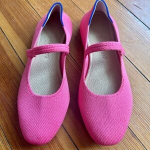 Rothy's Mary Jane Pink Flats